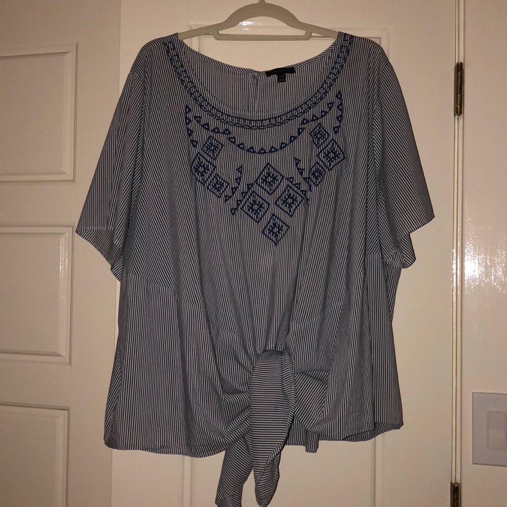 Lane Bryant Tie-Front Top